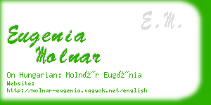 eugenia molnar business card